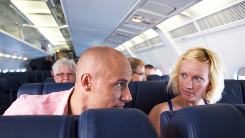 PÅ FLY: Noen passasjerer tiltrekker seg mer oppmerksomhet enn andre.