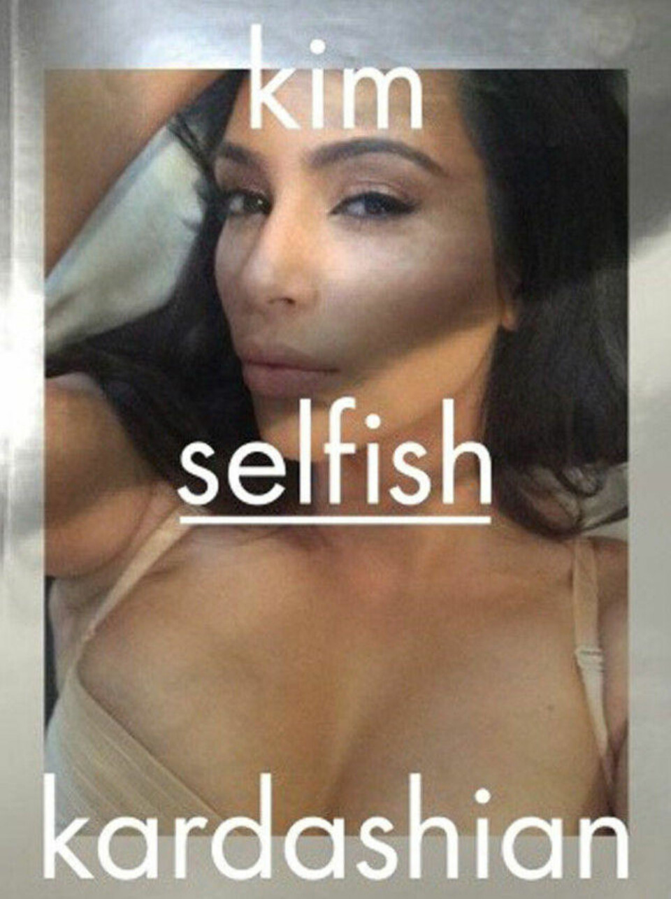«SELFISH»: Tittel og omslag er allerede klart, men boka skal ikke lanseres før våren 2015.