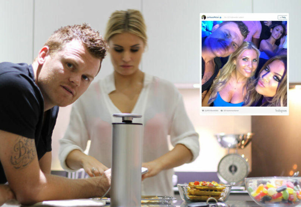 SELFIE MED KARDASHIAN: John Arne Riise og hans kone Louise Angelica ble med Betsson til Las Vegas og Poker-VM. Riise tok to bilder sammen med Khloe Kardashian og kona Louise Angelica.
