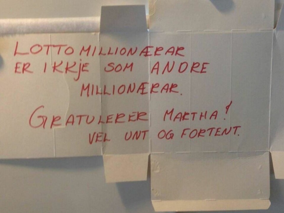 Martha oppdaget at hun hadde fire ubesvarte anrop fra Norsk Tipping