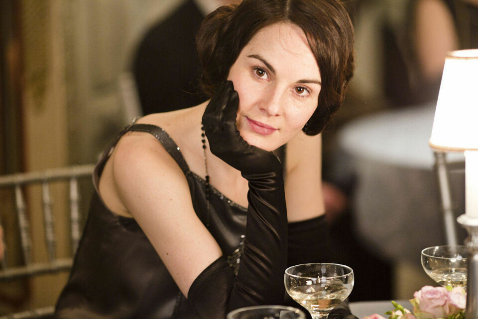 Lady Mary (Michelle Dockery).Vi skulle gjerne hatt hennes hår.