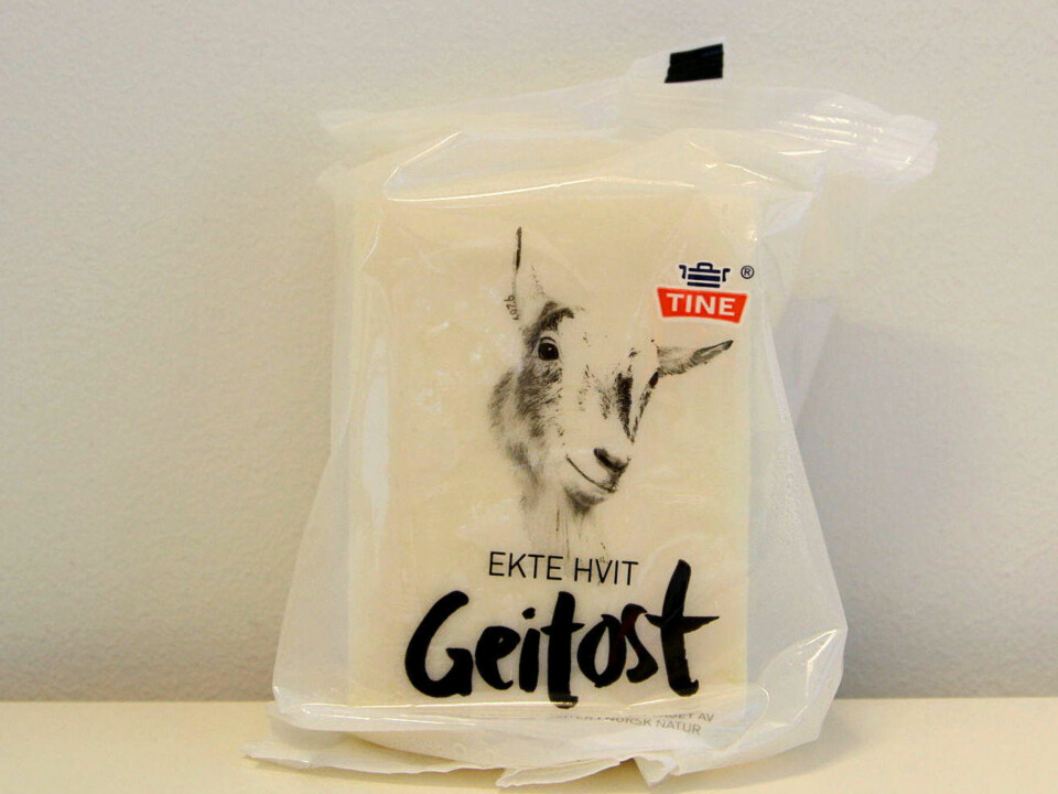 HVIT GEITOST: Vi er ikke helt overbevist om at denne ostenyheten vil slå an.
