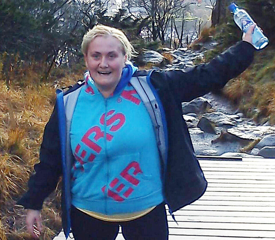 FØR: Den første turen opp Stoltzen tok 50 minutter. Nå bruker hun 19 minutter.