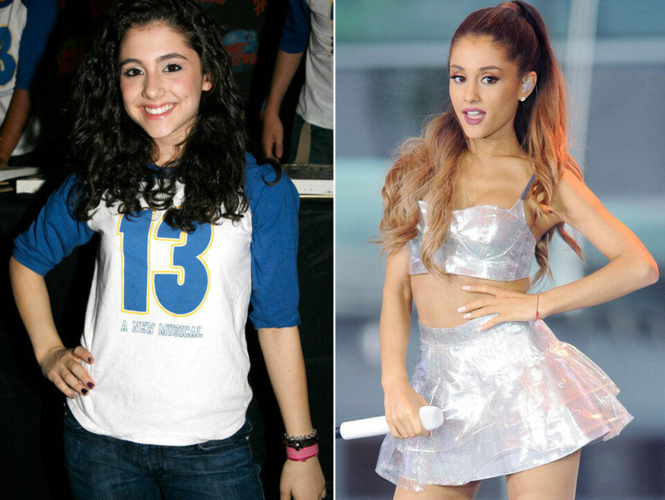 Ja, det er Ariana Grande på begge bildene