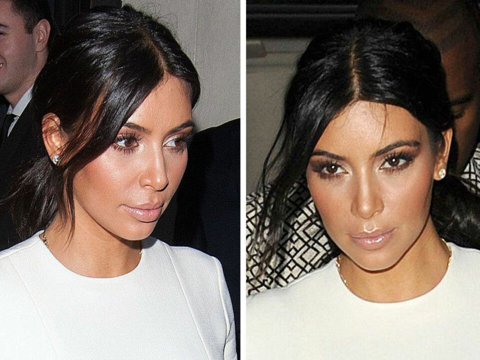 KIM dro på byen med ektemann Kanye etter at Charlotte haded sminket henne.