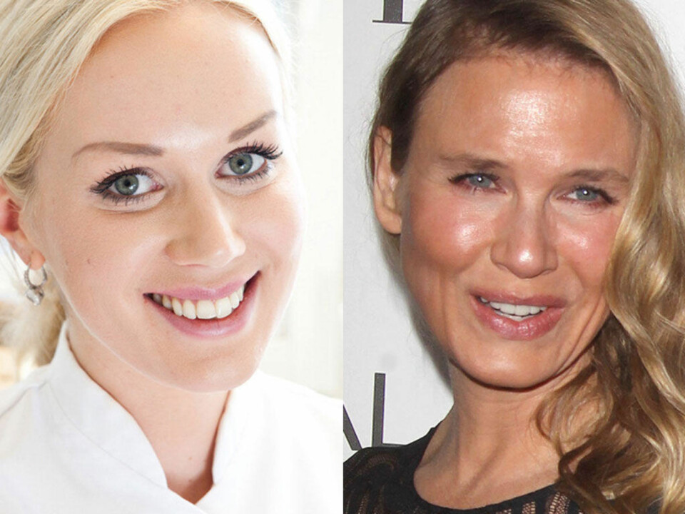 KOMSETISK sykepleier Silje Austnes (t.v) mener Renee skuespiller Zellweger har operert noe.