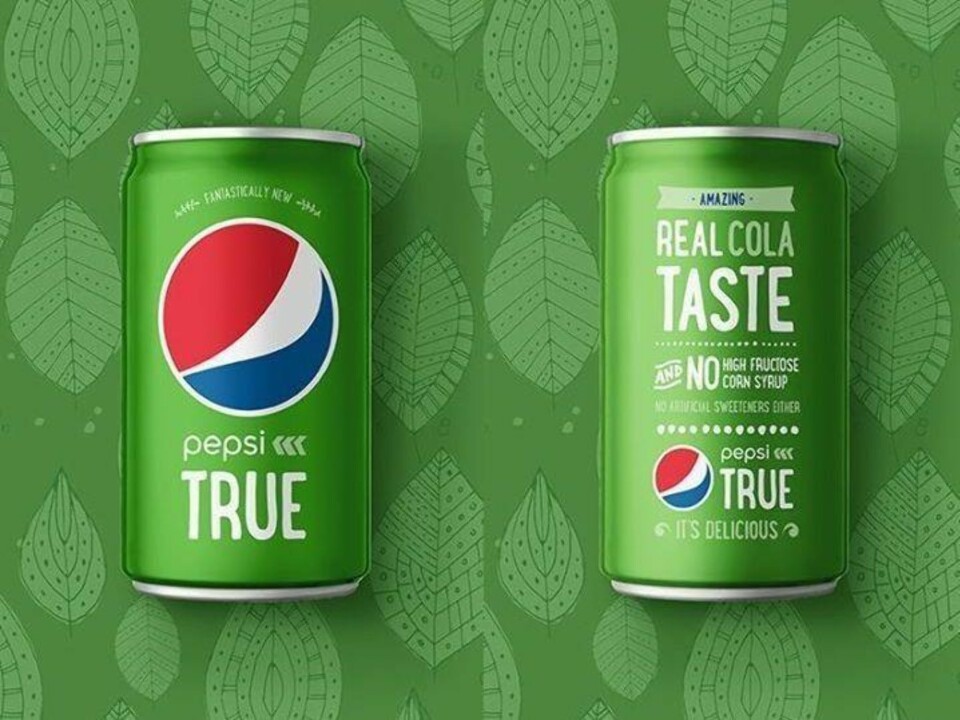 PEPSI MED STEVIA: «Pepsi True» kom på markedet i oktober 2014.