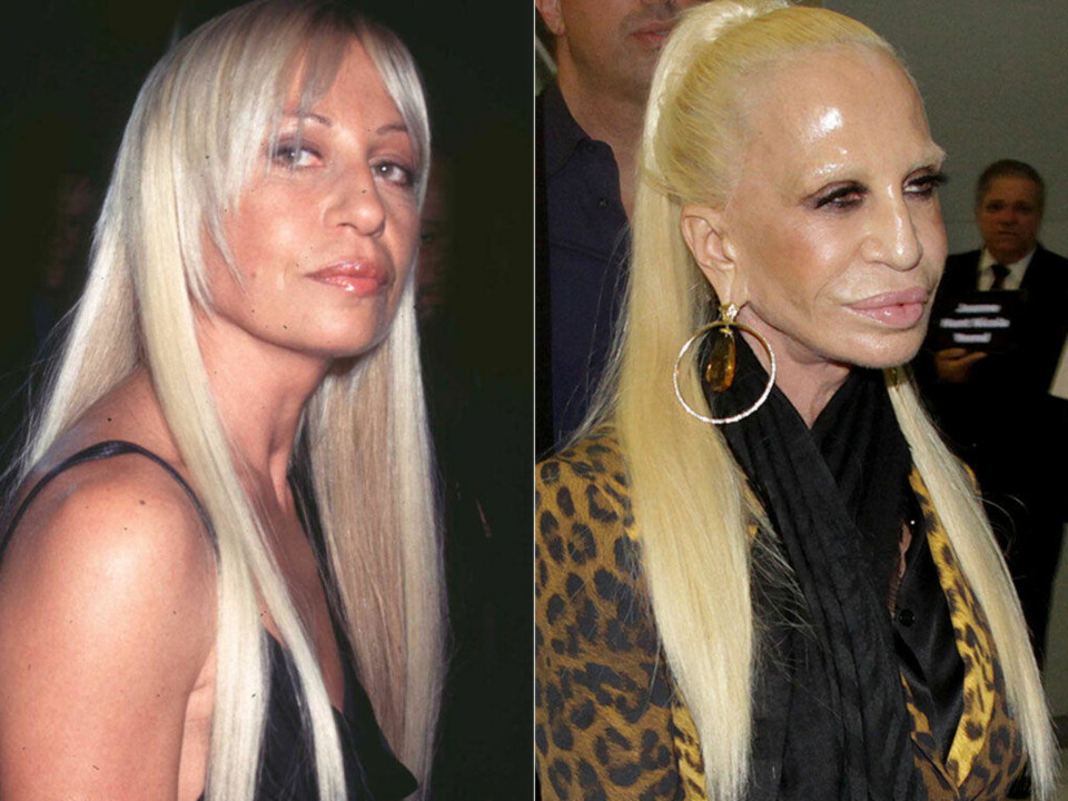 DA OG NÅ: Donatella Versace i 1997 og i 2014.