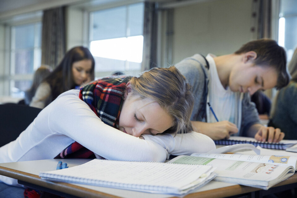 Dansk skole lar tenåringene sove lenge