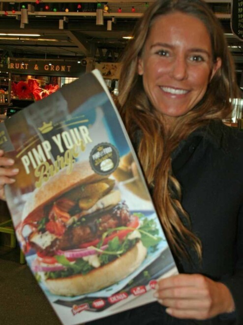 Maria Klein representerte Orkla Foods, som har lansert serien PIMP YOUR BURGERS.