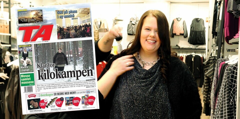 Camilla klar for fest - 100 kilo lettere
