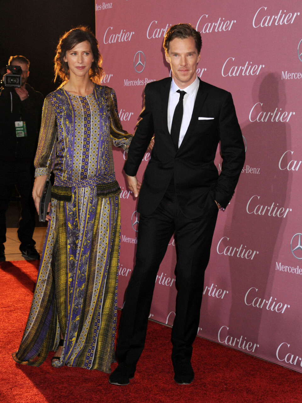 Cumberbatch viste frem forloveden på galla