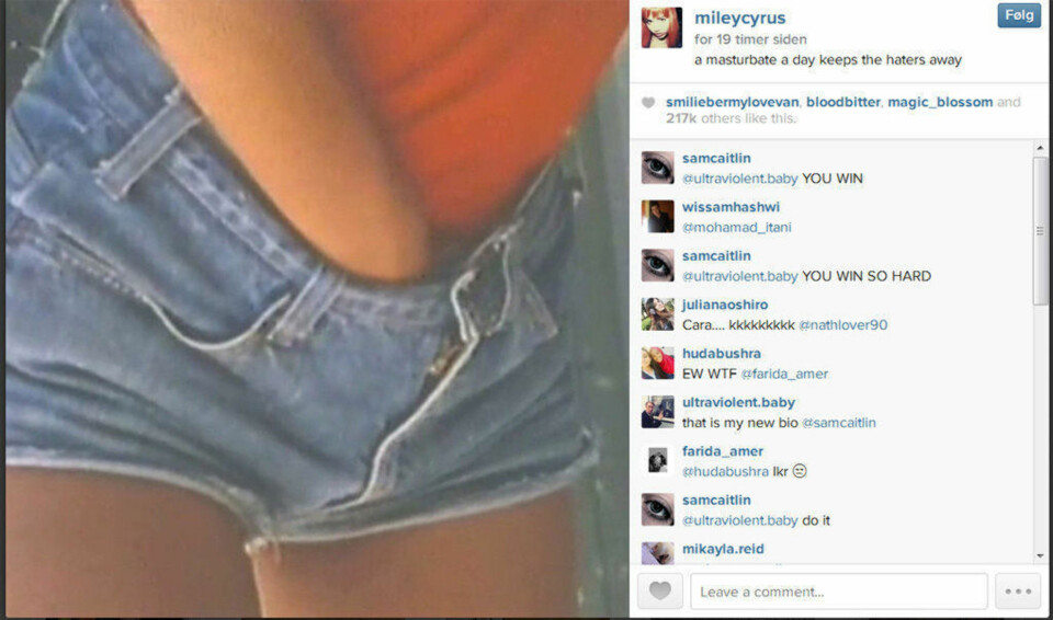 Miley ber jenter masturbere