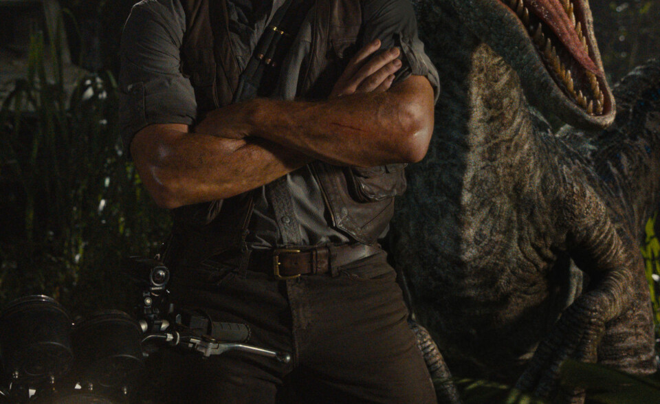 JAGES AV DINOSAURER: Chris Pratt har hovedrollen i Jurassic World.