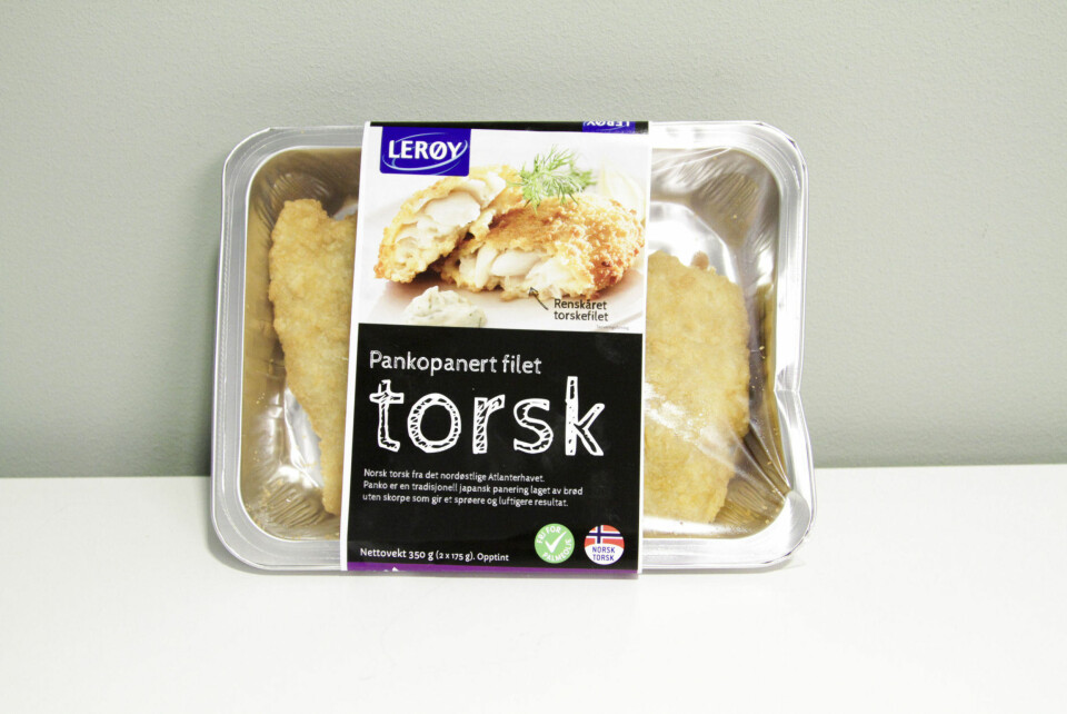 PANKOPANERT TORSK er blant produktnyhetene fra fiskedisken.