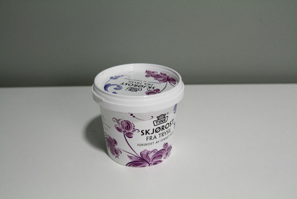 SKJØROST fra TINE minner om cottage cheese.
