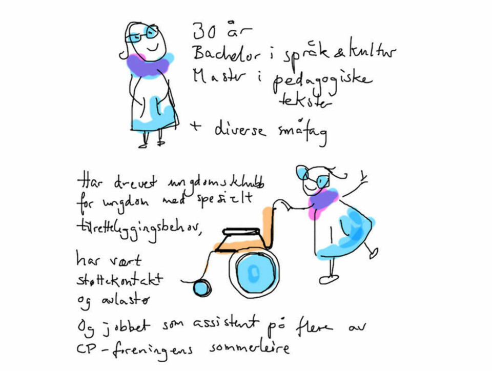 KREATIV SØKNAD: Bente Pernilla viste hele Norge at hun var kreativ da hun la ut denne søknaden på bloggen sin. I løpet av få uker hadde hun jobb.