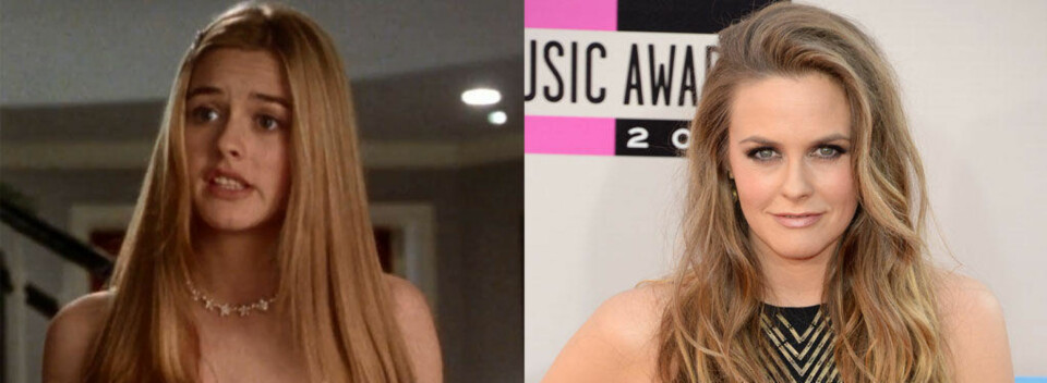 Alicia Silverstone i 1995 og 2013.