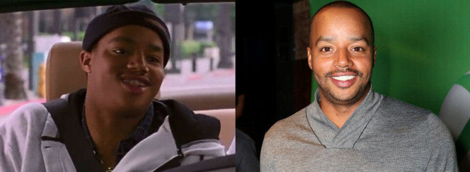 Donald Faison i 1995 og 2014.