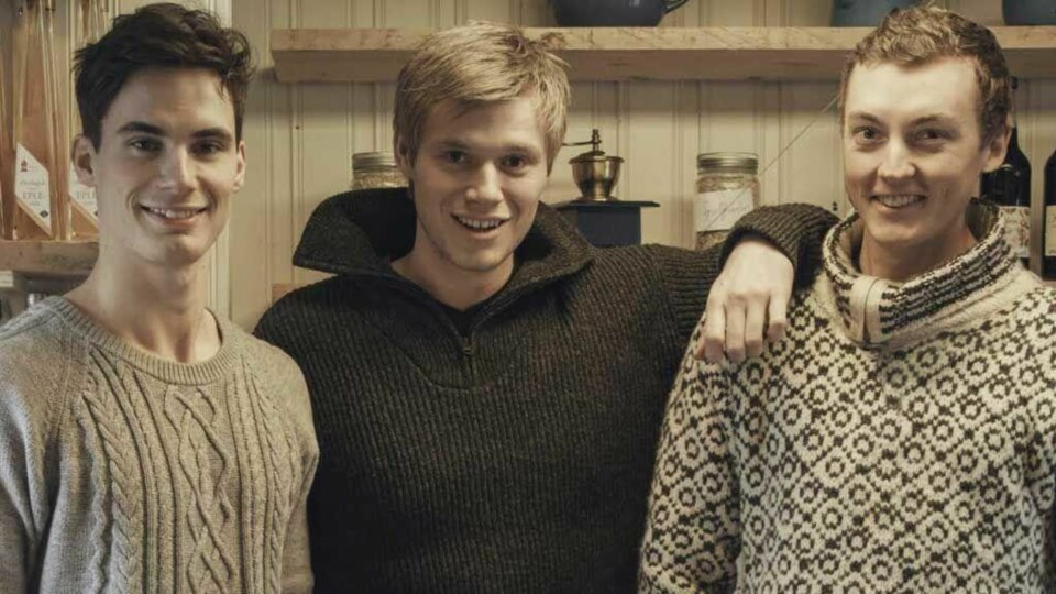 GRÜNDERE: Jonathan, Yngve og Dag har startet nettbutikken Fraats.com som selger produkter fra småskalaprodusenter.