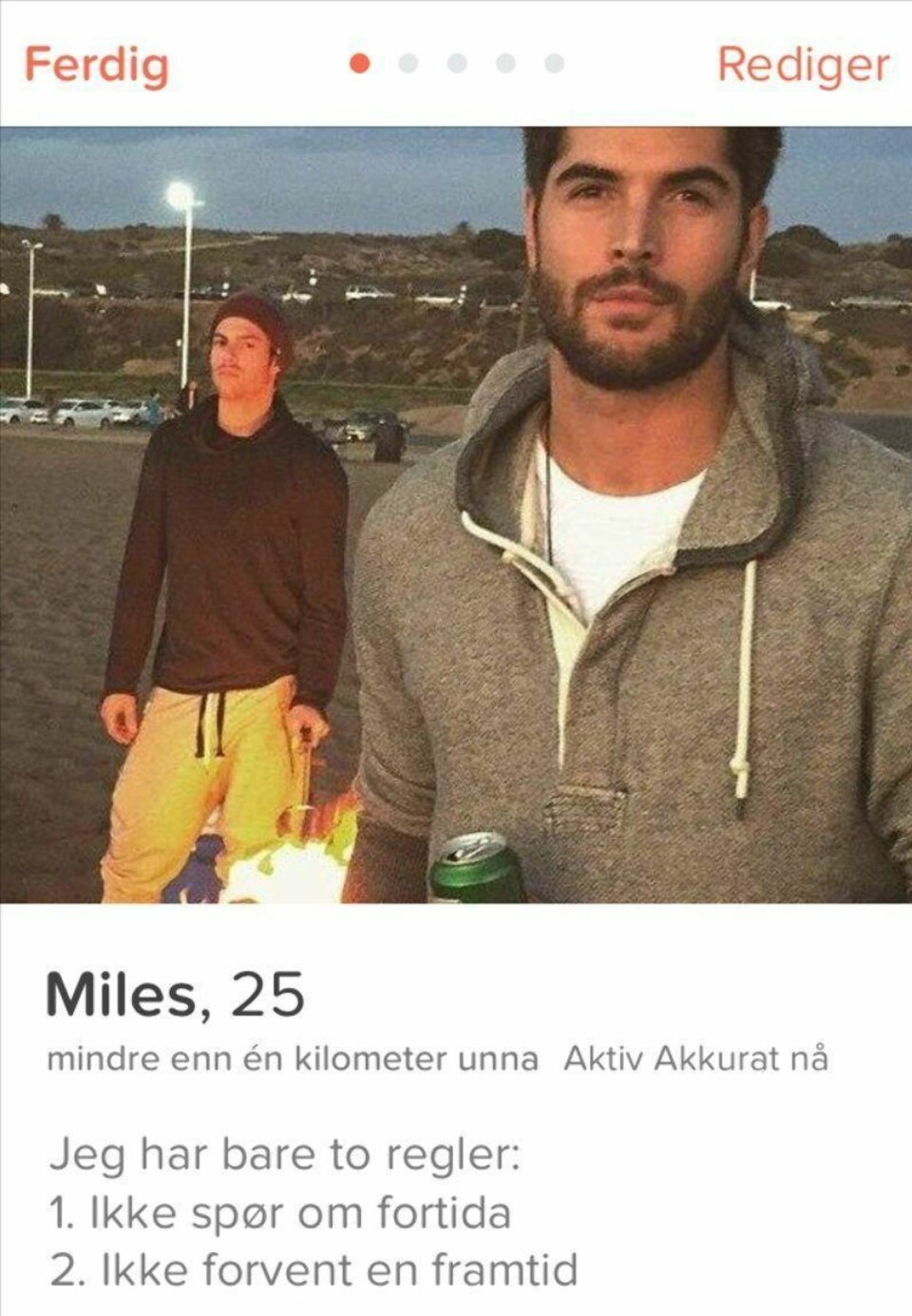 Har du sett denne Tinder-profilen?