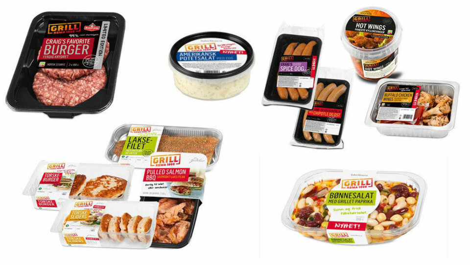 FRA REMA 1000: Grillkongen Craig Whitson har samarbeidet med dagligvarebutikken for å lage fristende grillprodukter.