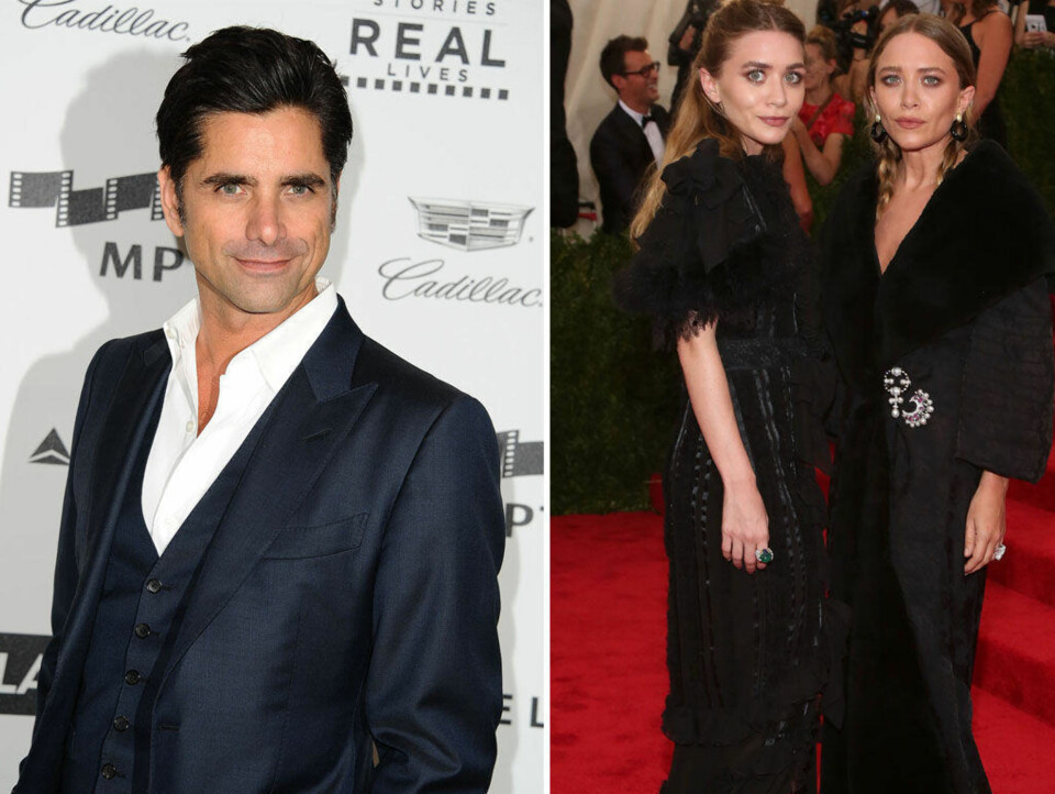 GRATULERER: John Stamos med flere gratulerer Mary-Kate Olsen (t.h.) med giftemålet. Her er hun avbildet sammen med søsteren Ashley Olsen.