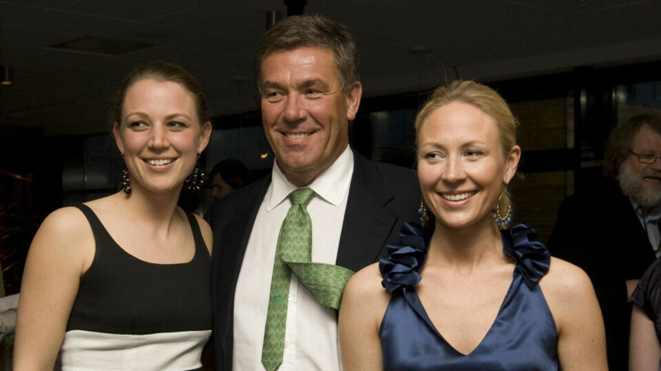 Stein Erik Hagen her sammen med døtrene Camilla Hagen (til høyre) og Caroline Hagen.