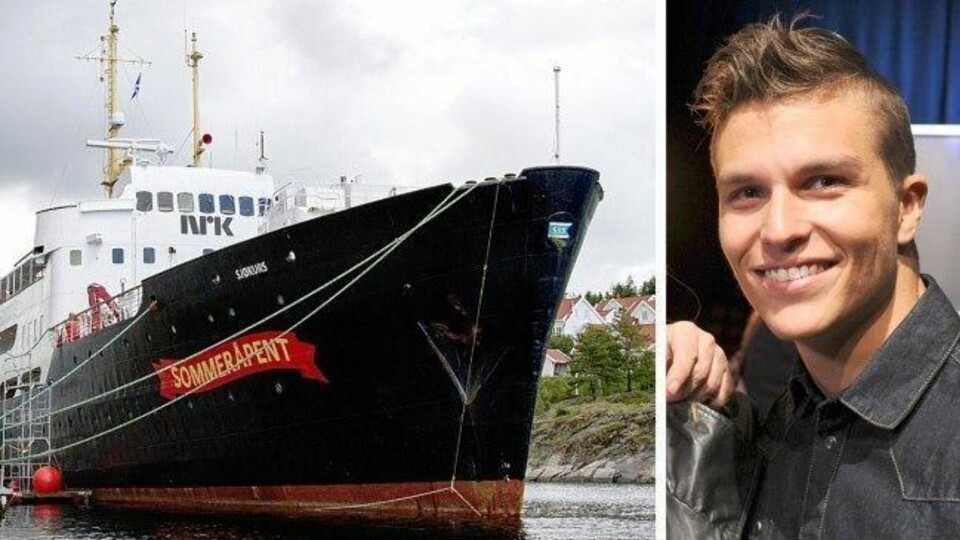 MØNSTRER PÅ: Atle Pettersen hopper på MS «Sjøkurs» i Vega lørdag 4. juli, og er programleder påfølgende uke sammen med Nadia Hasnaoui når båten flytter seg til kysten av Trøndelag og Møre og Romsdal.