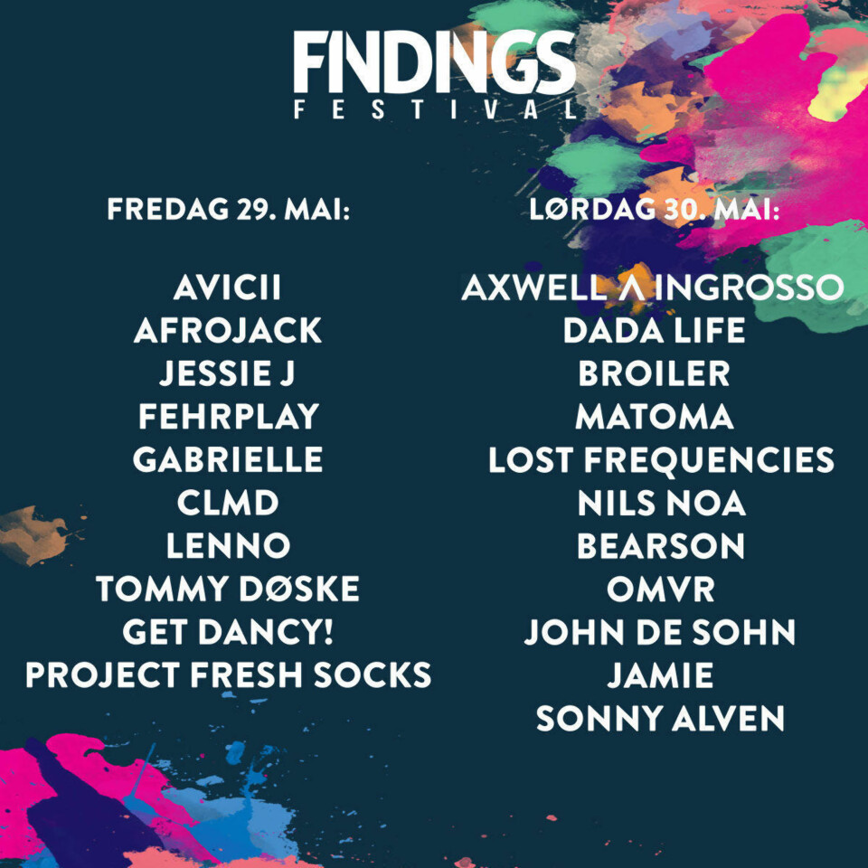 Disse spiller på Findings Festival