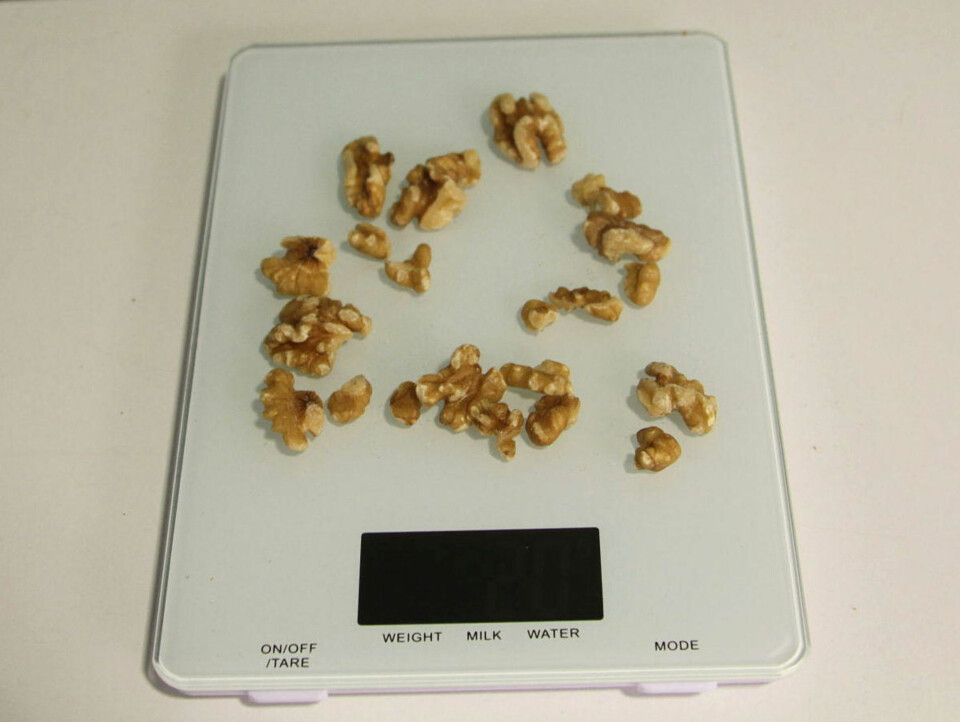 20 GRAM valnøtter gir cirka 140 kcal.