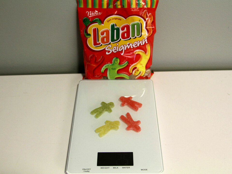 4 SEIGMENN gir 62 kcal.