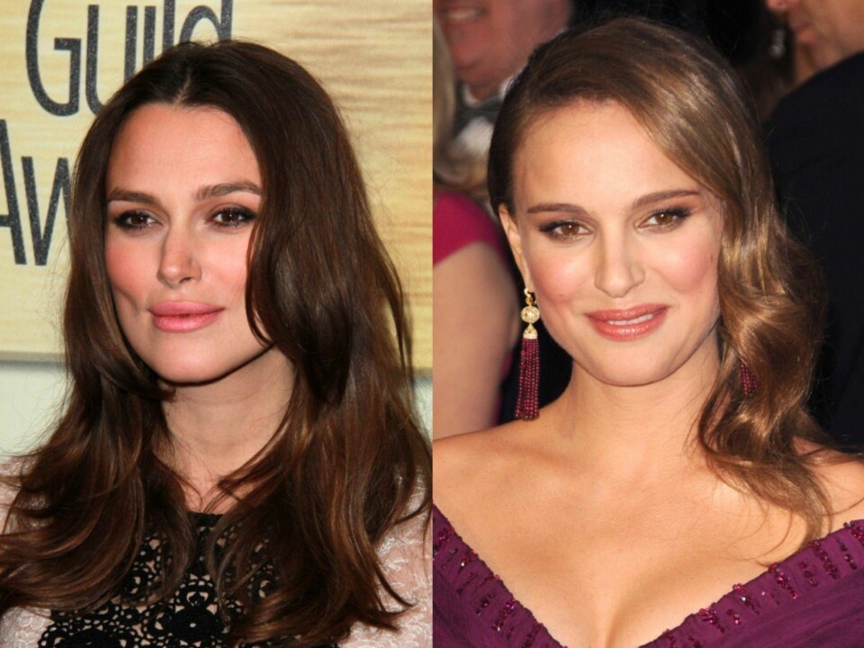 GANSKE SÅ LIKE: Natalie Portman og Keira Knightley. Neida - Keira Knightley og Natalie Portman.