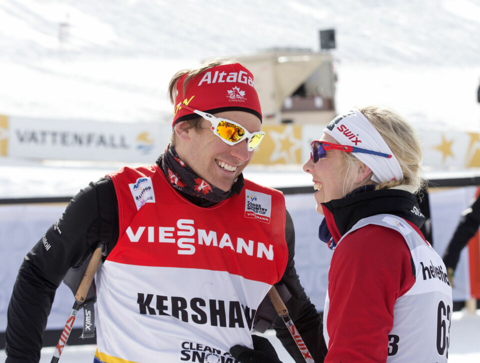 Kanadiske Devon Kershaw og Kristin Størmer Steira har giftet seg.