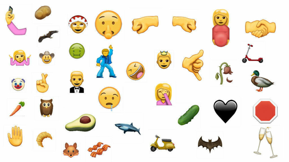 Se hvordan de nye emojiene ser ut