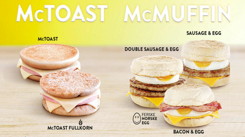 FROKOST HELE DAGEN: I USA lanserer de nå All Day Breakfast, og skal servere frokostmenyen hele dagen.
