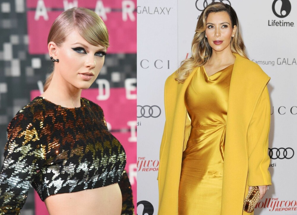 TAR OVER: Taylor Swift har lenge pustet henne i nakken, men nå har hun endelig passert Kim Kardashian i antall følgere på Instagram. Foto: Getty Images, Bulls
