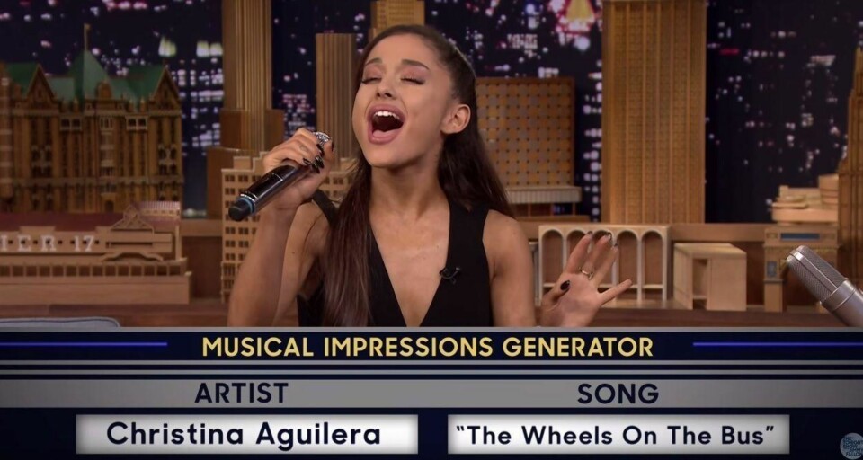 Ariana Grande: Denne opptredenen får Jimmy Fallon til å reise seg fra stolen