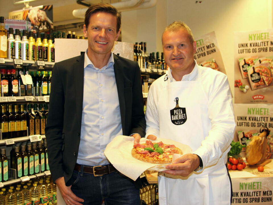 SAMARBEID: Rune Spikseth, kategoridirektør i Innkjøp i NorgesGruppen og Paul Jordahl, administrerende direktør i Orkla Food Norge.