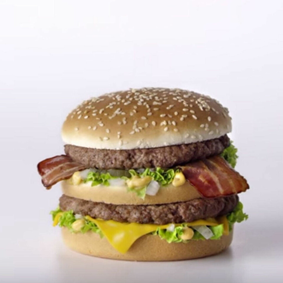 BIG MAC MED OST OG BACON: Denne hamburgeren kan du nå få kjøpt i Spania.