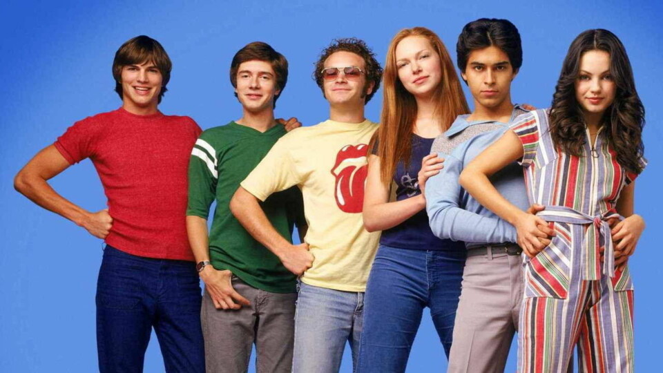 MÅTTE IKKE TRENE FOR MYE: Gutta i That 70s show er egentlig for muskuløse i kroppsformen.