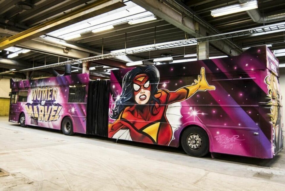 Er dette den lengste russebussen i Drammen?