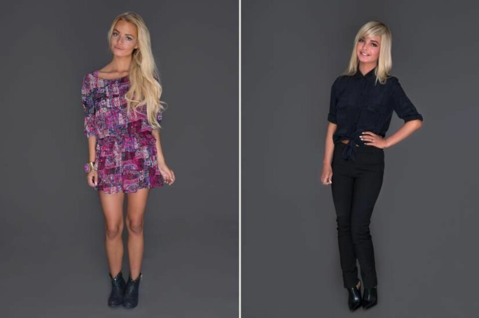 KRITIKK: Toppblogger Sophie Elise er blant kjendisene som nylig har gått ut og ytret sin misnøye med makeoveren de fikk av Trinny og Susannah. «Selv om jeg velger å kle meg som en såkalt knulledukke så har jeg peiling på hva mote er, og jeg vet at jeg ikke trenger å gå i helsort med en highwaist bukse og oppknappet skjorte for å se fashion ut», skriver hun blant annet. Foto: TV Norge