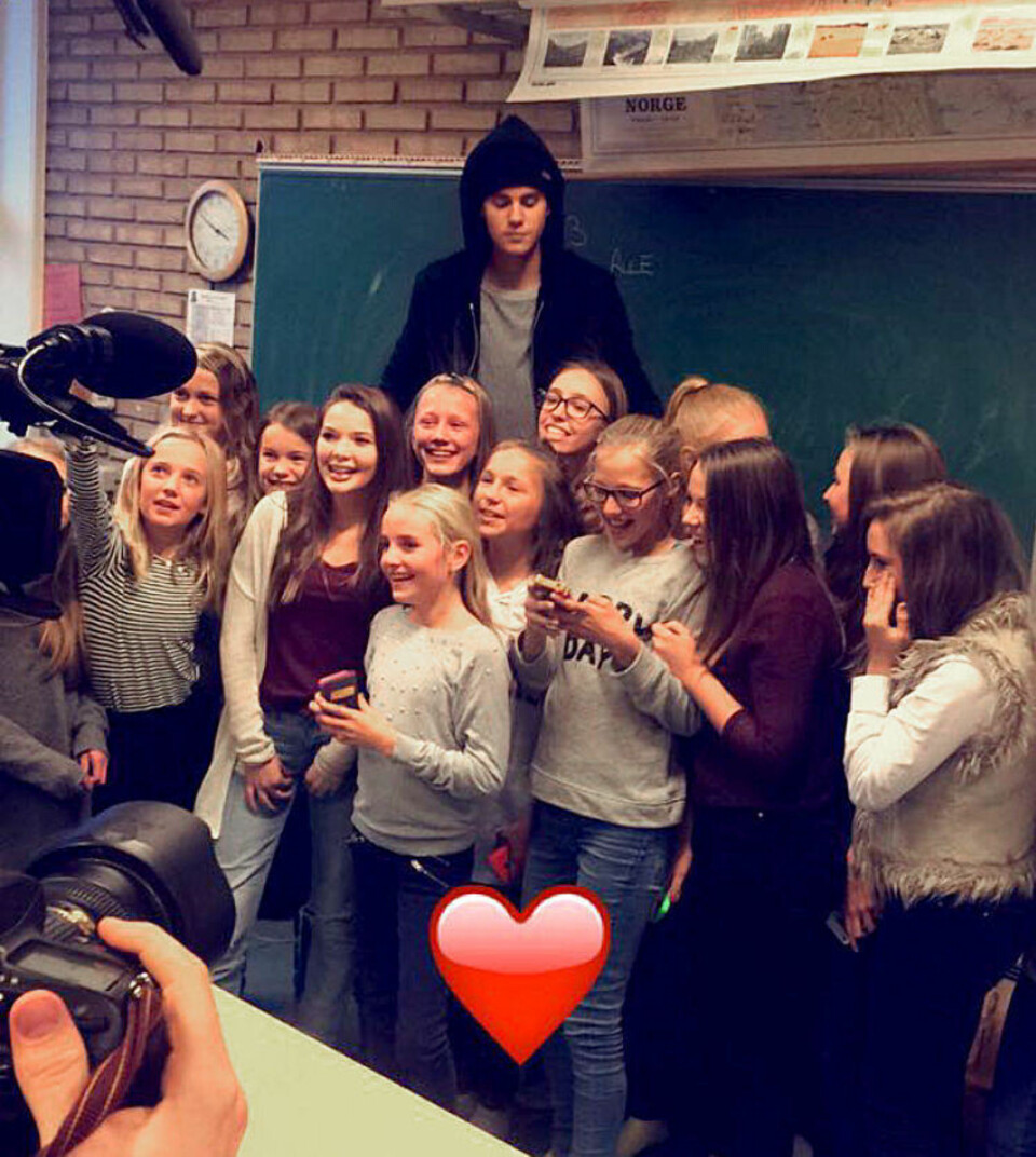 Justin Bieber inviterte hele 7. klasse på Eikeli barneskole på konsert