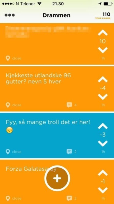 Til og med «rykteappen» Jodel reagerer på hetsen