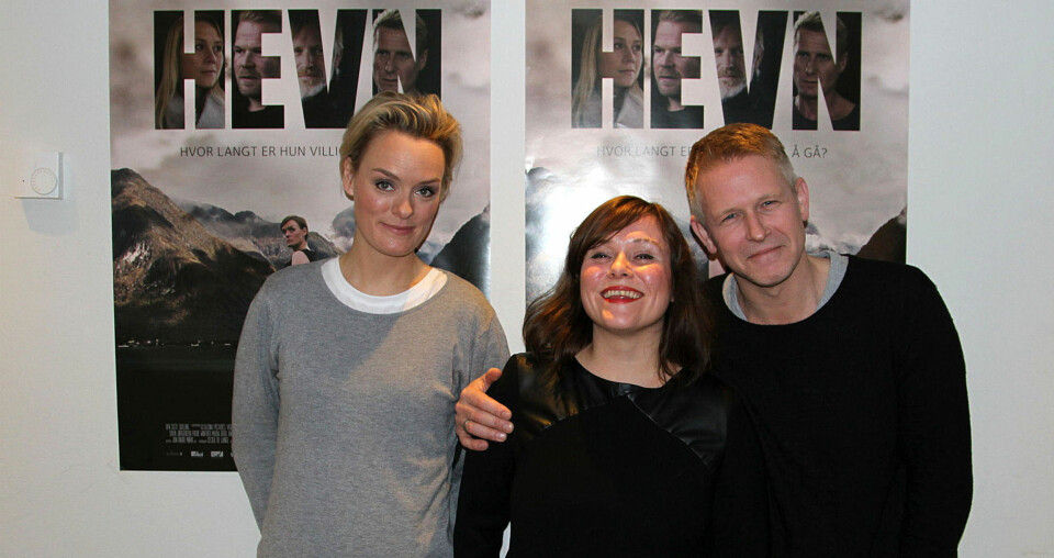 DET NYE: Siren Jørgensen omtales som det nye store i norsk film etter mange års fartstid på Den Nationale Scene i Bergen. Her med regissør Kjersti Steinsbø og Trond Espen Seim.
