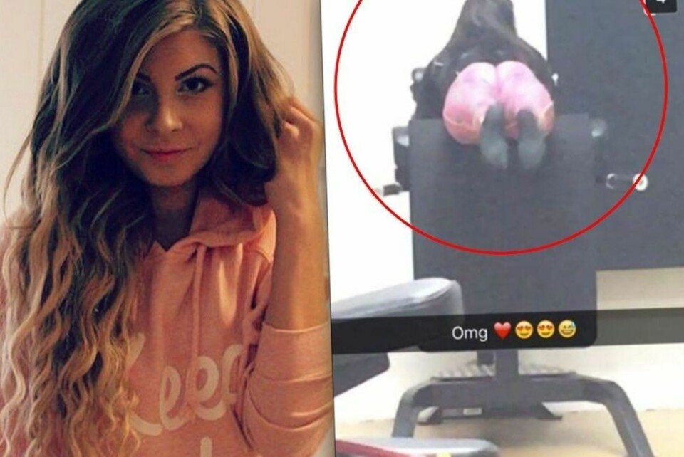 Ronja Hansen (19) fant igjen treningsbilde av seg selv på Snapchat