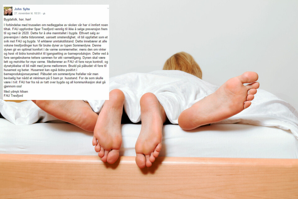 KREATIVE FORSLAG: John Sylte foreslår at nærbutikken skal nekte å selge prevensjon.