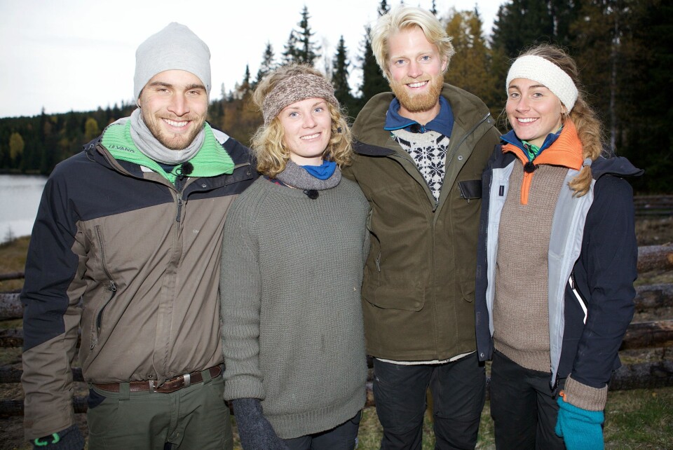 FIRKLØVER: Øystein, Marte, Eilev og Charlotte kom til finaleuka sammen. Charlotte røk ut i kvarfinalen.