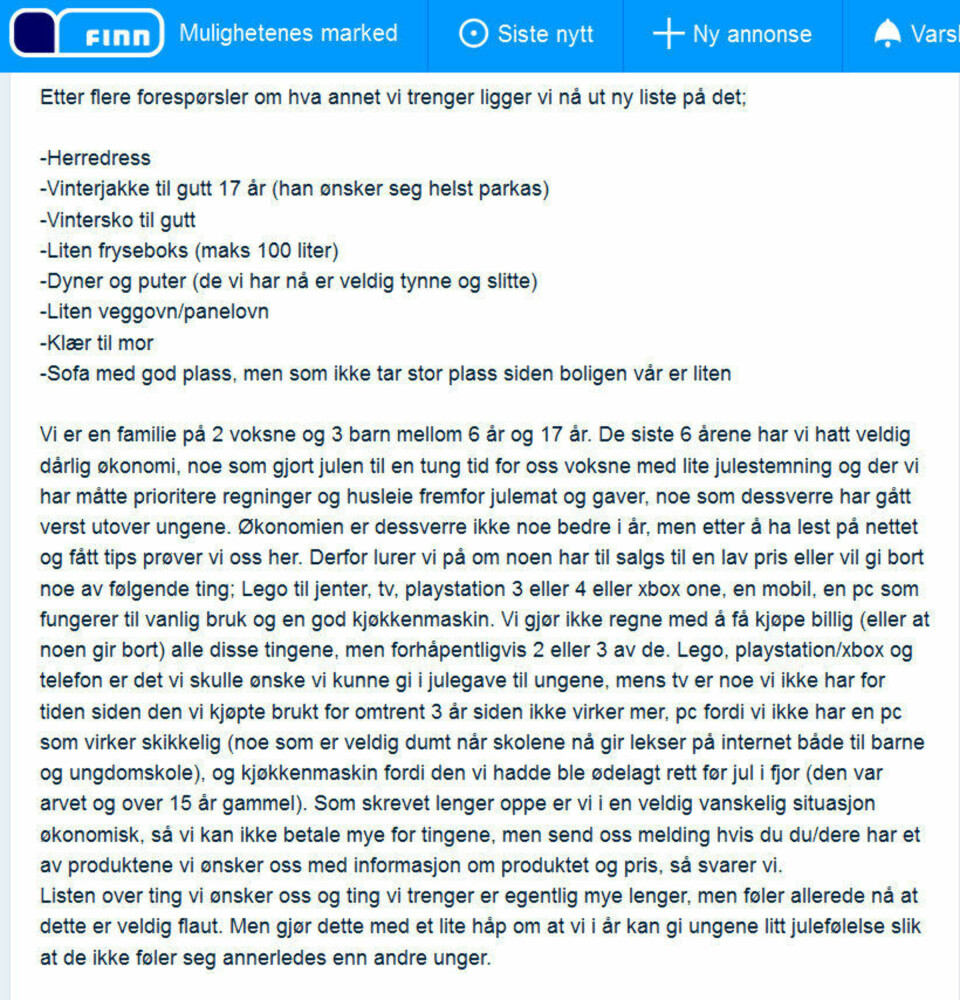 Lotte gir bort julegaver til fremmede: - Jeg tror folk skjemmes av å spørre om hjelp